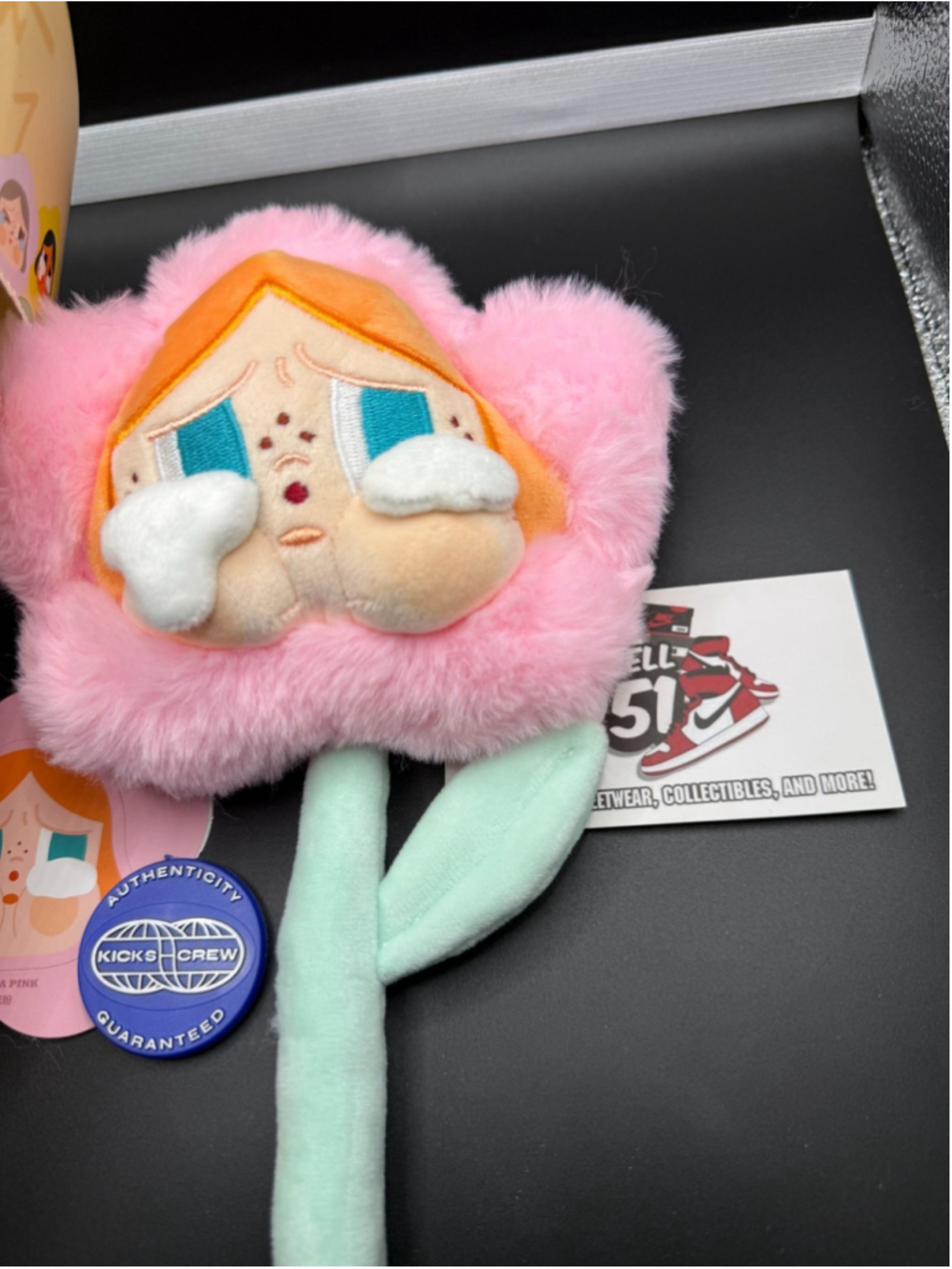 Pop Mart Crybaby Sad Club Flower Plush Pendant Sakura Pink Confirmed Colo - Picture 3 of 7